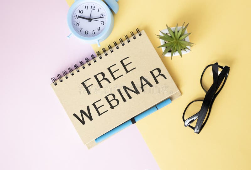 Вдохновение заголовка, webinar сегодня. Концепция бизнеса для образования, написанного на события стоковая фотография