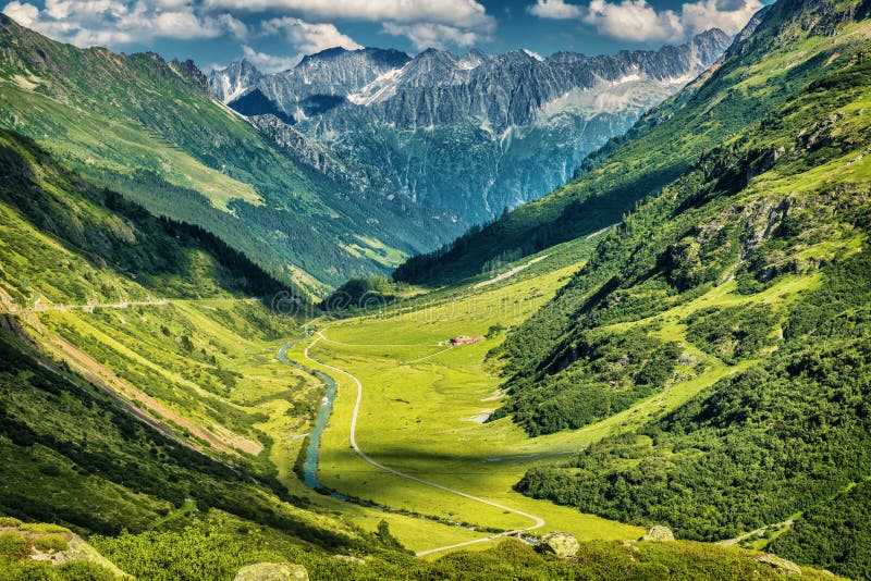 Величественный Mountain View стоковая фотография rf Величественный Mountain View стоковая фотография rf