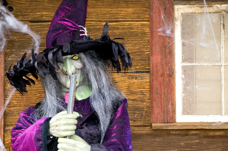 ведьма halloween стоковая фотография rf ведьма halloween стоковая фотография rf
