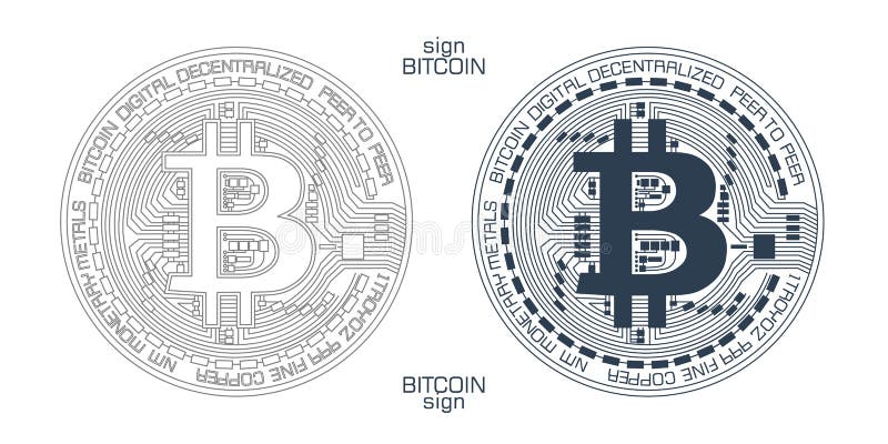 Значок биткоина без фона