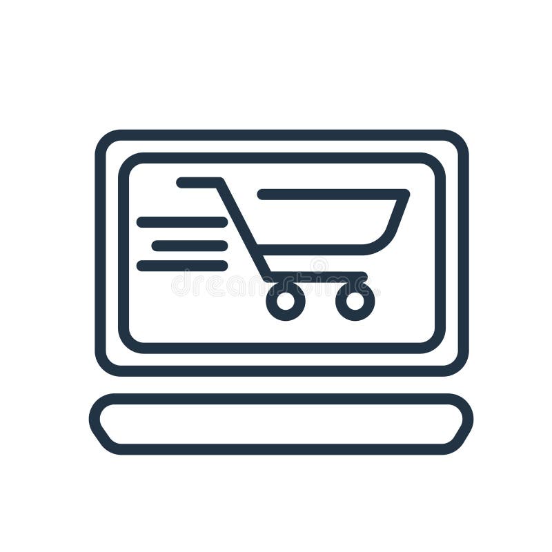 Вектор значка Ecommerce изолированный на белой предпосылке, знаке Ecommerce бесплатная иллюстрация Вектор значка Ecommerce изолированный на белой предпосылке, знаке Ecommerce бесплатная иллюстрация