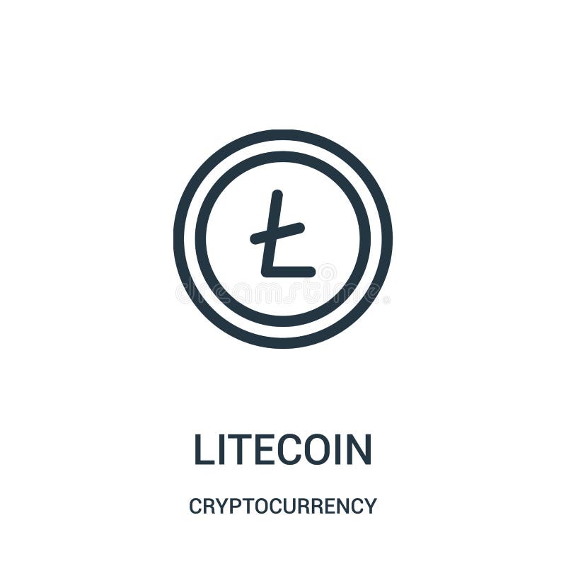 вектор значка litecoin от собрания cryptocurrency Тонкая линия иллюстрация вектора значка плана litecoin иллюстрация штока вектор значка litecoin от собрания cryptocurrency Тонкая линия иллюстрация вектора значка плана litecoin иллюстрация штока