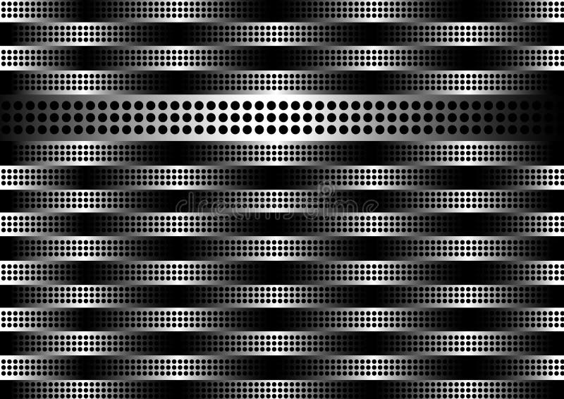 Steel background with stripes and dots. Steel background with stripes and dots