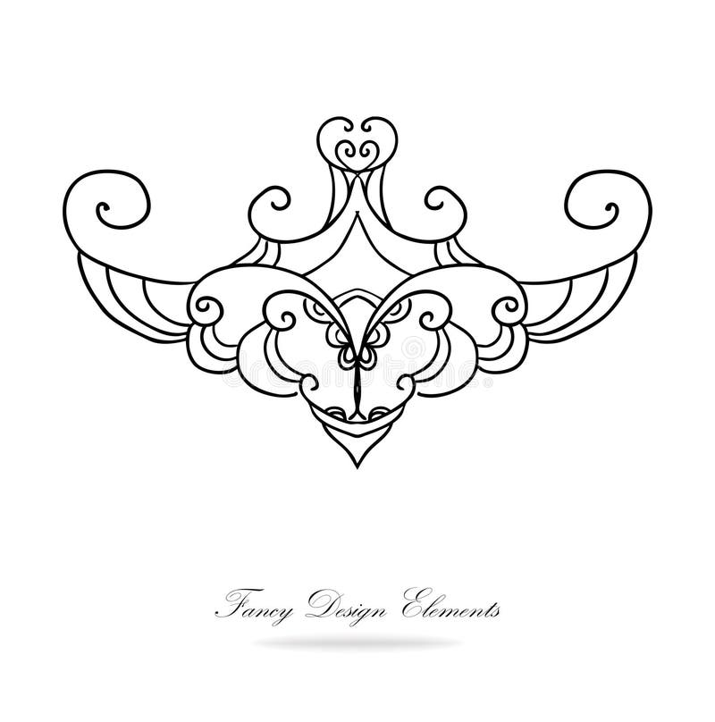 Вектор элементов PrintDesign Черно-белый викторианский дизайн с scrollwork завивает линии и свирли, причудливое clipart, руку нар бесплатная иллюстрация Вектор элементов PrintDesign Черно-белый викторианский дизайн с scrollwork завивает линии и свирли, причудливое clipart, руку нар бесплатная иллюстрация