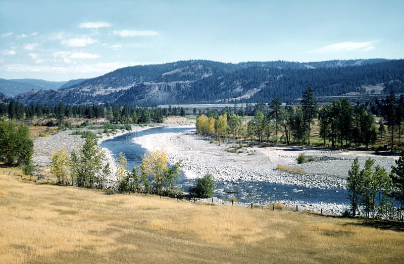 великобританская Канада columbia мирное River Valley стоковое фото