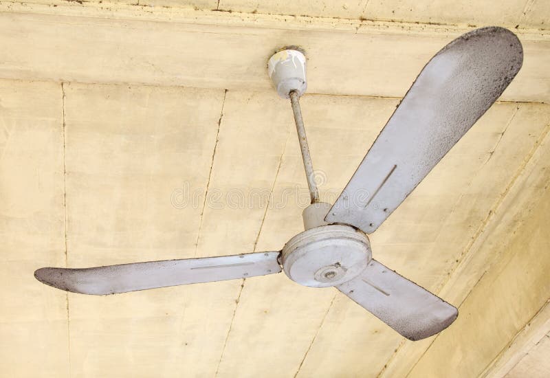 Dirty ceiling fan in the od pavilion. Dirty ceiling fan in the od pavilion