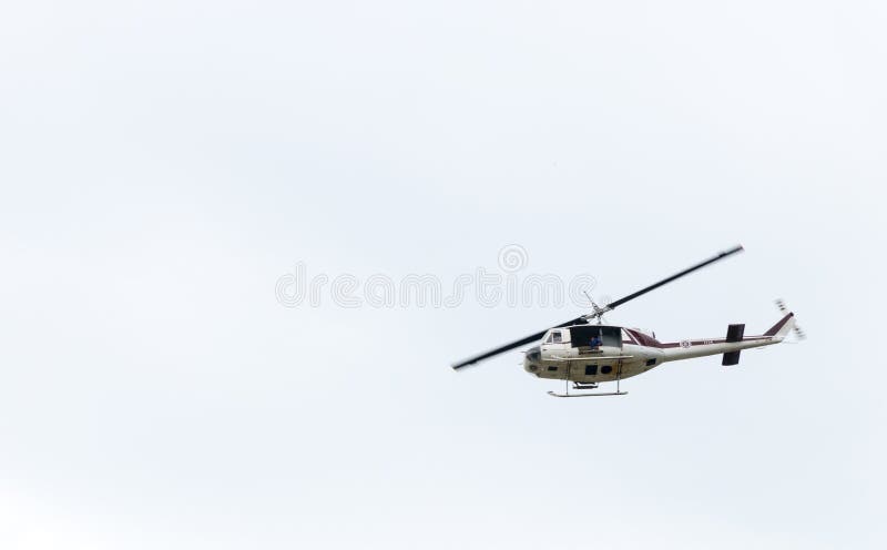 Helicopter UH-1 Royal Thailand police. Helicopter UH-1 Royal Thailand police