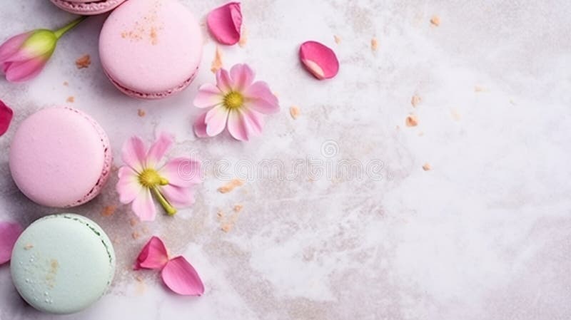 весенние сакура цветы и макароны макароны танцуют на белом текстурированном фоне. генеративный помощник бесплатная иллюстрация