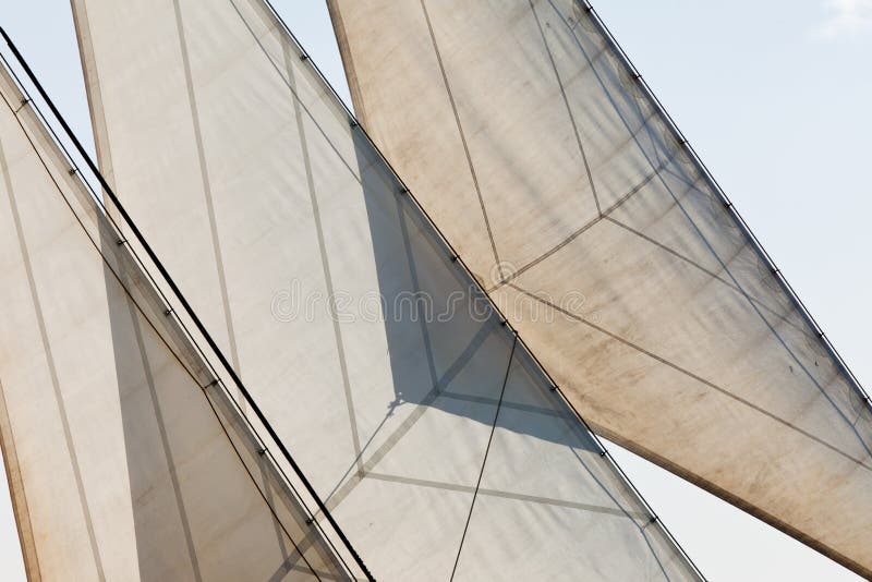 Marine or nautical background detailed abstract of sails and rigging of yachtl. Marine or nautical background detailed abstract of sails and rigging of yachtl