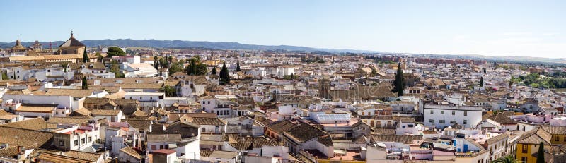 Взгляд Cordoba панорамный стоковые изображения rf