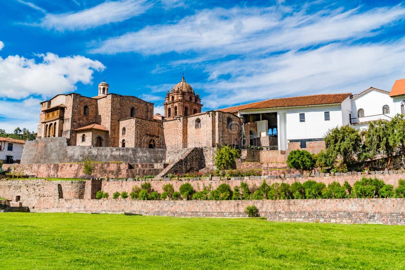 View of Qurikancha in Cusco the most important temple in the Inca Empire. View of Qurikancha in Cusco the most important temple in the Inca Empire