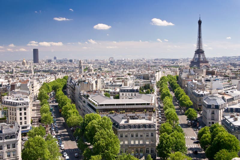 взгляд triomphe de paris дуги стоковые фото взгляд triomphe de paris дуги стоковые фото
