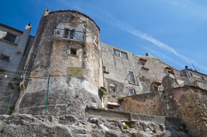 взгляд vico del gargano Италии puglia стоковое изображение rf взгляд vico del gargano Италии puglia стоковое изображение rf
