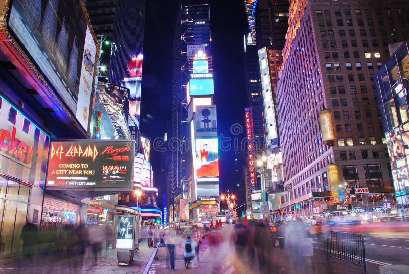 взгляд york улицы города broadway новый стоковое фото rf