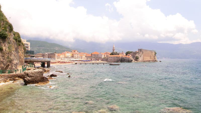 взгляд городка эстонии старый tallinn Budva Черногория стоковая фотография rf взгляд городка эстонии старый tallinn Budva Черногория стоковая фотография rf