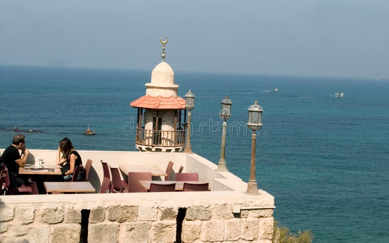 взгляд ресторана jaffa стоковые изображения