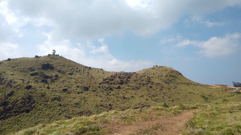 Вид ландшафта Кералы ponmudi thiruvananthapuram станции холма стоковое изображение