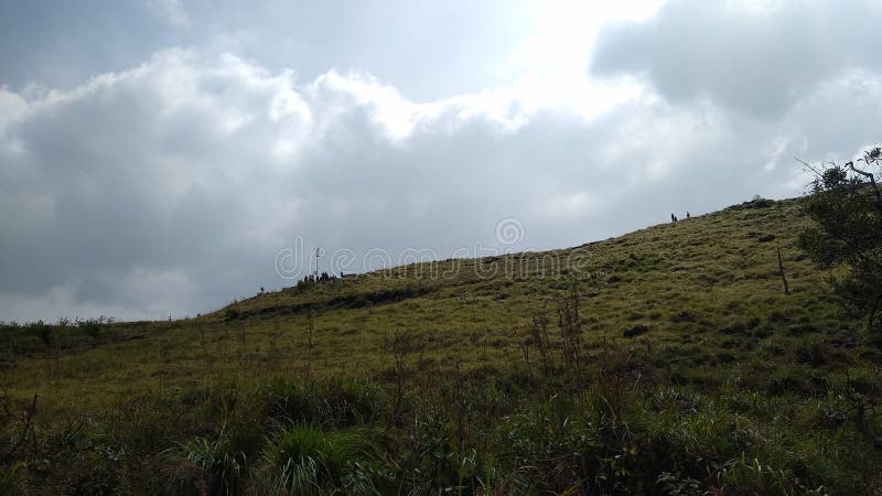 Вид ландшафта Кералы ponmudi thiruvananthapuram станции холма стоковая фотография