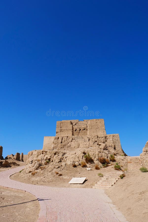 Landscape view of the Ruins of Jiaohe Lying in Xinjiang Province China. Landscape view of the Ruins of Jiaohe Lying in Xinjiang Province China.