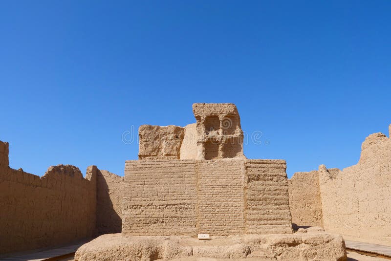 Landscape view of the Ruins of Jiaohe Lying in Xinjiang Province China. Landscape view of the Ruins of Jiaohe Lying in Xinjiang Province China.