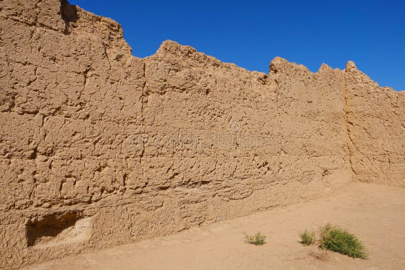 Landscape view of the Ruins of Jiaohe Lying in Xinjiang Province China. Landscape view of the Ruins of Jiaohe Lying in Xinjiang Province China.