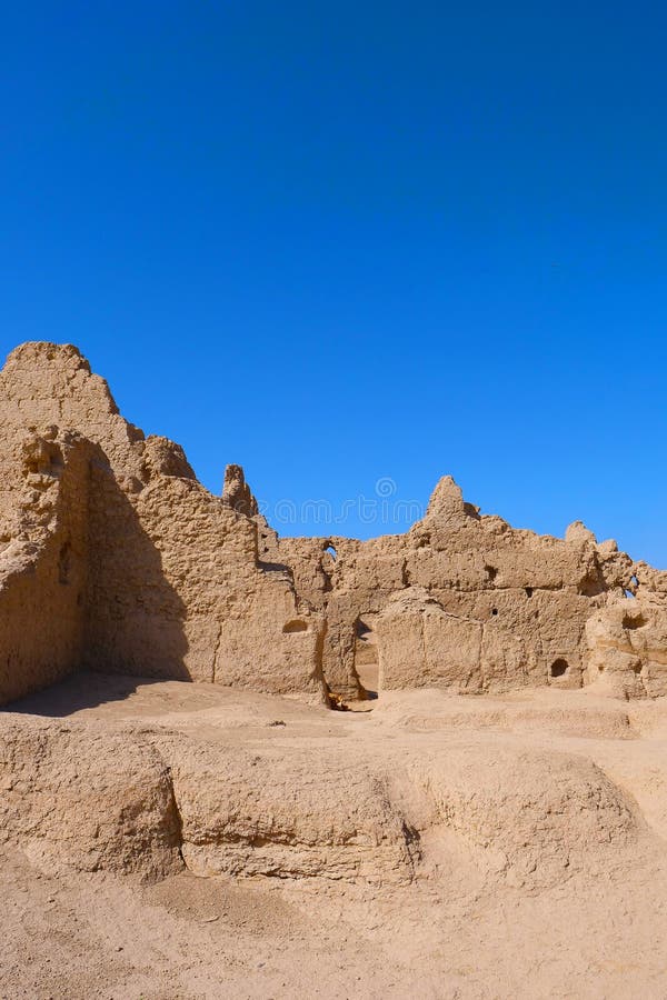 Landscape view of the Ruins of Jiaohe Lying in Xinjiang Province China. Landscape view of the Ruins of Jiaohe Lying in Xinjiang Province China.