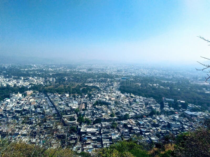 Вид на город Udaipur, Раджастхан, Индия стоковые фотографии rf Вид на город Udaipur, Раджастхан, Индия стоковые фотографии rf