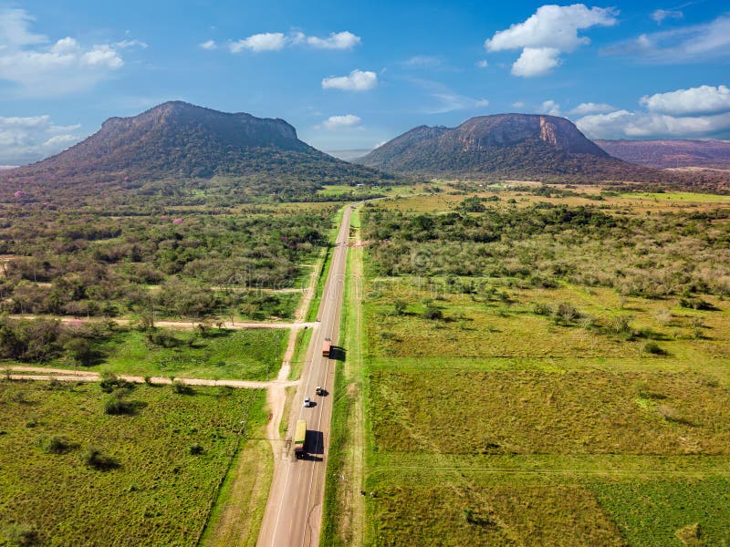 Вид с воздуха Cerro Paraguari стоковые фото Вид с воздуха Cerro Paraguari стоковые фото