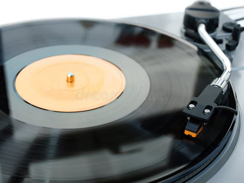 Vinyl record player and stylus image. Vinyl record player and stylus image