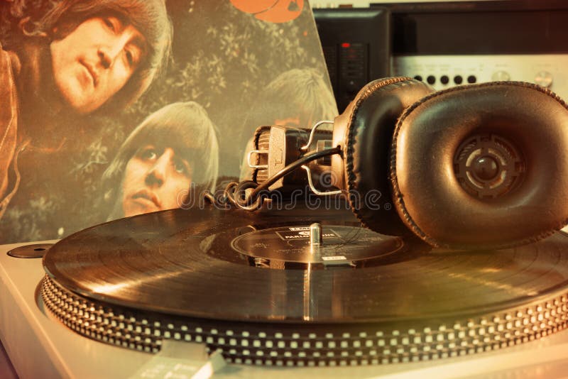 Винтажный альбом Beatles стоковая фотография Винтажный альбом Beatles стоковая фотография