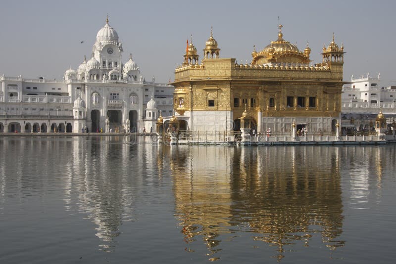 висок amritsar золотистый стоковое изображение висок amritsar золотистый стоковое изображение