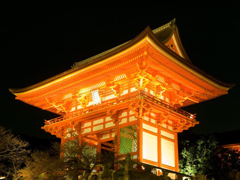 висок kiyomizu стоковые изображения висок kiyomizu стоковые изображения