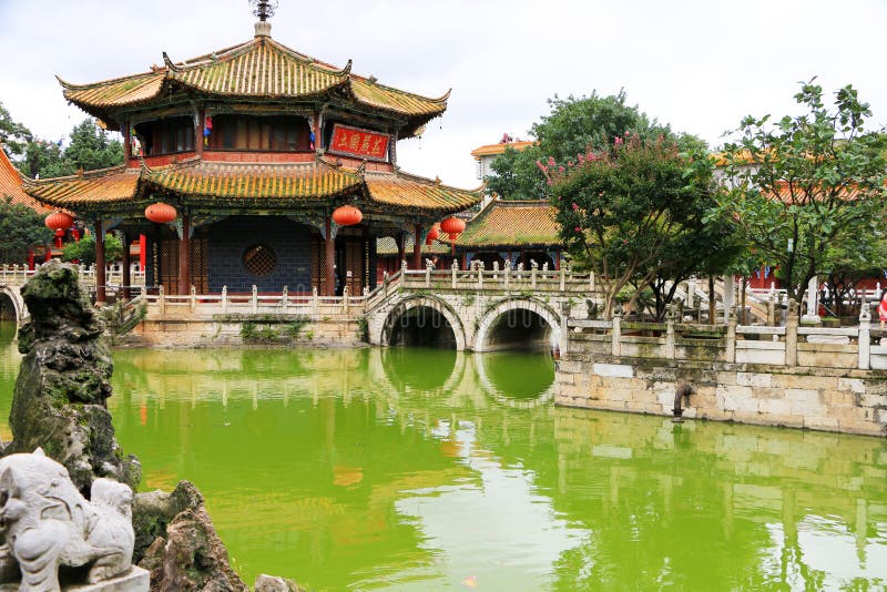 Висок Kunming Yuantong, Юньнань, Китай стоковые изображения Висок Kunming Yuantong, Юньнань, Китай стоковые изображения
