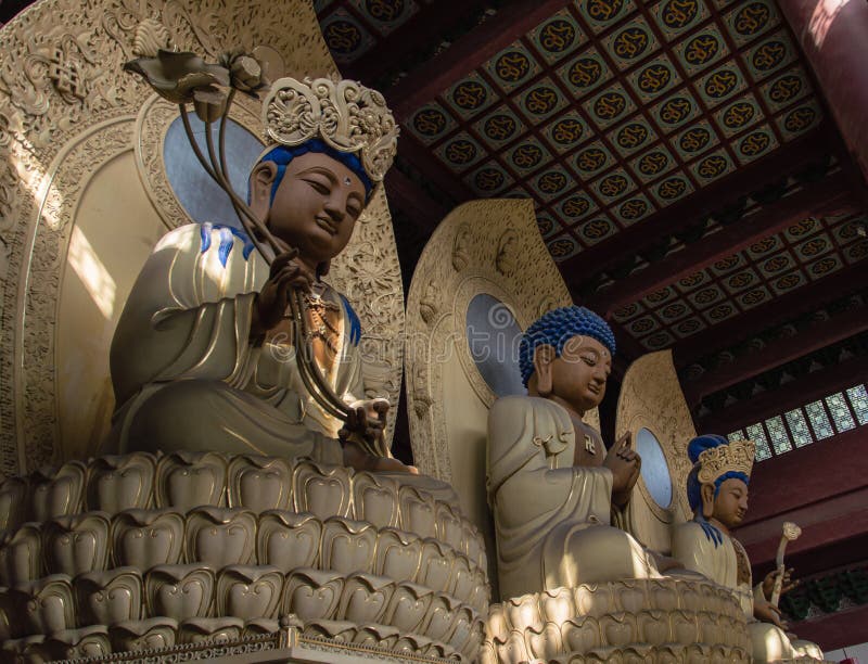 Statue in Lingyin Temple, Hangzhou, Shandong Province, China. Statue in Lingyin Temple, Hangzhou, Shandong Province, China