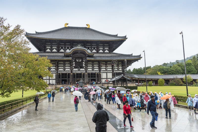 Висок Nara Япония dai-ji TÅ стоковые фотографии rf