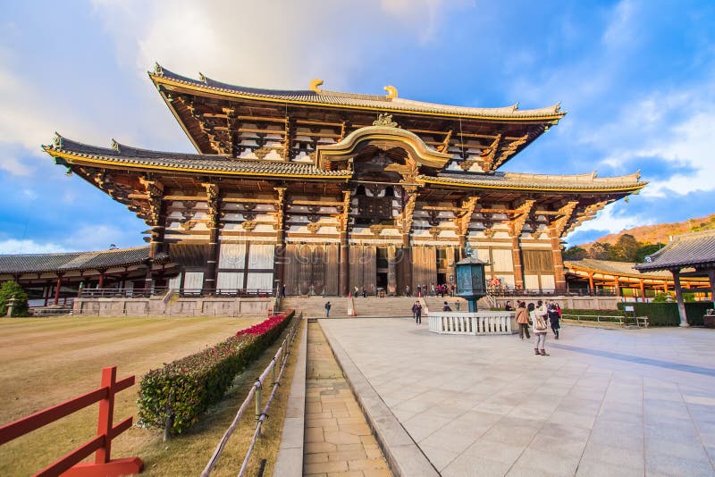 Висок Todaiji в Nara, Японии стоковые изображения rf