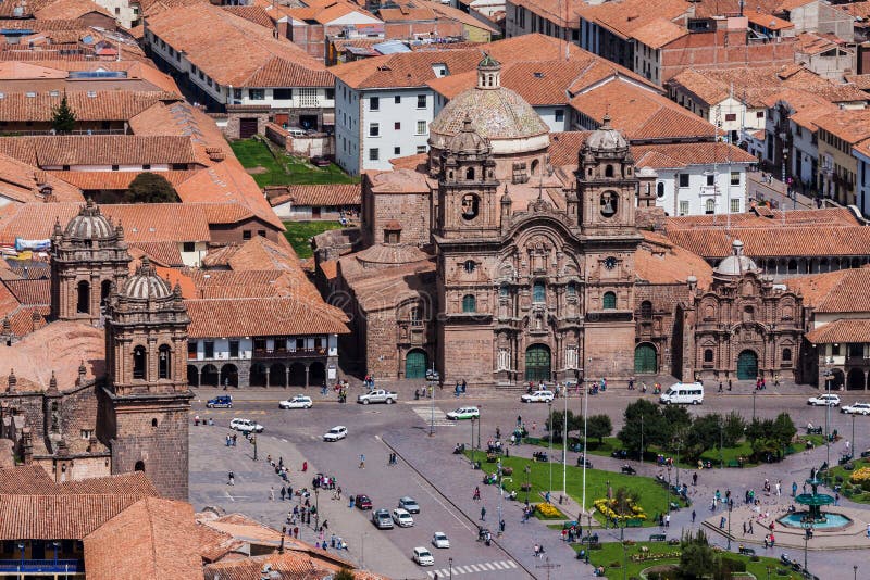 Висок общества церков Cusco Перу Иисуса стоковое фото rf Висок общества церков Cusco Перу Иисуса стоковое фото rf