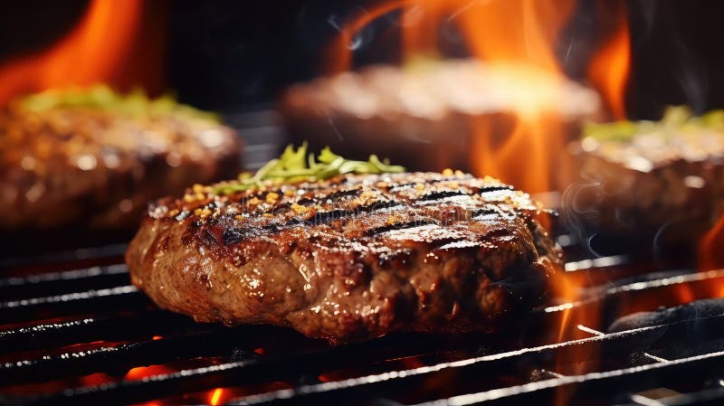 вкусная свежая бургерная еда бесплатная иллюстрация