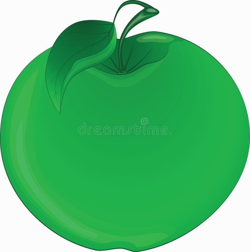 Вкусные зеленые сочные витамины apple бесплатная иллюстрация