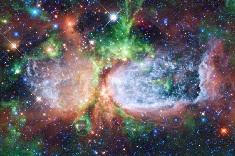 Внушительная галактика в космическом пространстве Starfields бесконечного космоса стоковые фотографии rf