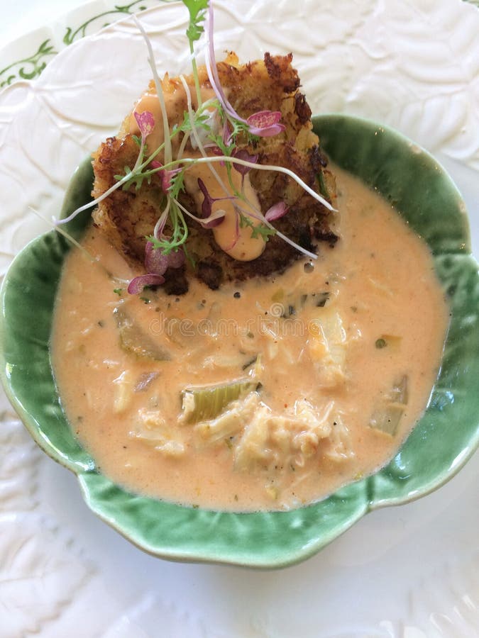 Crab Bisque served at a bridesmaid luncheon, at the beautiful Cotton Gin Inn in Edenton, North Carolina. Crab Bisque served at a bridesmaid luncheon, at the beautiful Cotton Gin Inn in Edenton, North Carolina.