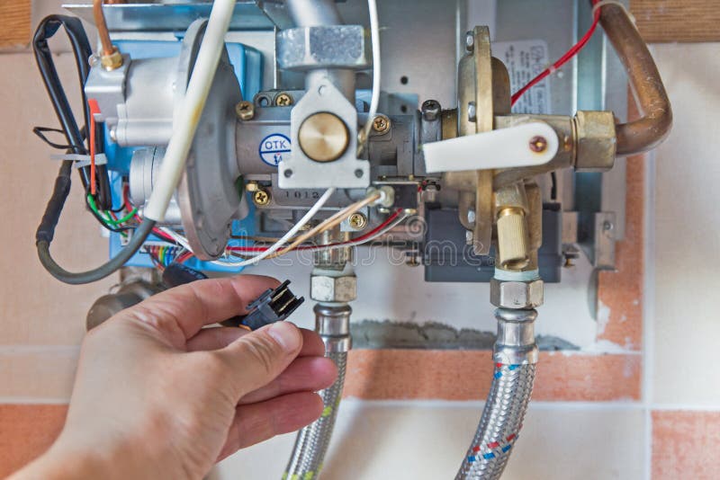 вода подогревателя газа стоковое изображение rf вода подогревателя газа стоковое изображение rf
