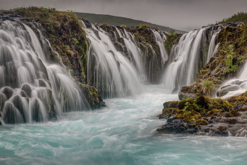 Водопад Bruarfoss, Исландия стоковые изображения rf Водопад Bruarfoss, Исландия стоковые изображения rf