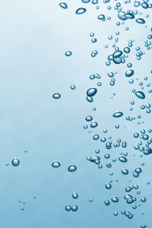 Real water bubbles rising with copy space. Real water bubbles rising with copy space.