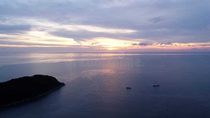 Воздушная съемка на Laem Phrom Thep в Пхукете стоковое фото rf