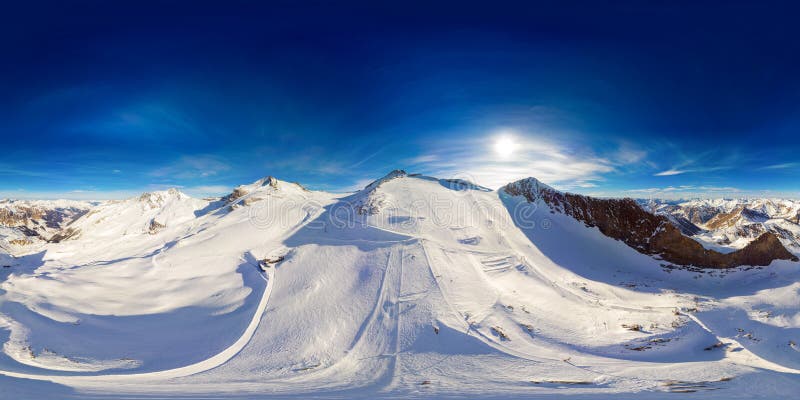 The Hintertux Glacier is the tourist name for the glaciers of the Gefrorene-Wand-Kees, also called the Tuxer Ferner, and the nearby Riepenkees at the top of the Tuxertal, a side valley of the Zillertal in the Austrian state of Tyrol. Both glaciers are accessed by gondola and chair lifts and is one of only two ski resorts in the world offering skiing 365 days a year. At its highest point the ski region reaches a height of 3,250 m in the saddle between the peaks of the Gefrorene-Wand-Spitzen. Hintertux glacier is one of the most popular glaciers in Austria. It is open all year round with skiing in the winter, and hiking activities in the summer.
Source: Wikipedia. The Hintertux Glacier is the tourist name for the glaciers of the Gefrorene-Wand-Kees, also called the Tuxer Ferner, and the nearby Riepenkees at the top of the Tuxertal, a side valley of the Zillertal in the Austrian state of Tyrol. Both glaciers are accessed by gondola and chair lifts and is one of only two ski resorts in the world offering skiing 365 days a year. At its highest point the ski region reaches a height of 3,250 m in the saddle between the peaks of the Gefrorene-Wand-Spitzen. Hintertux glacier is one of the most popular glaciers in Austria. It is open all year round with skiing in the winter, and hiking activities in the summer.
Source: Wikipedia