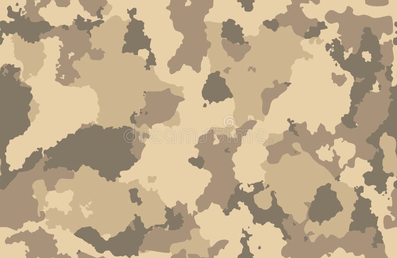 Войска текстуры печати камуфлируют армию повторений безшовную охотясь коричневый песок грязи иллюстрация вектора