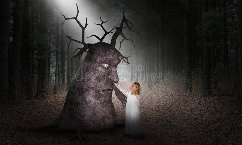 Воображение фантазии, друзья, природа, сцена Storybook стоковые фотографии rf Воображение фантазии, друзья, природа, сцена Storybook стоковые фотографии rf
