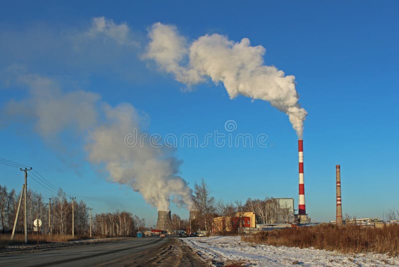 восходящий поток теплого воздуха силы завода центрального отопления стоковое фото rf восходящий поток теплого воздуха силы завода центрального отопления стоковое фото rf