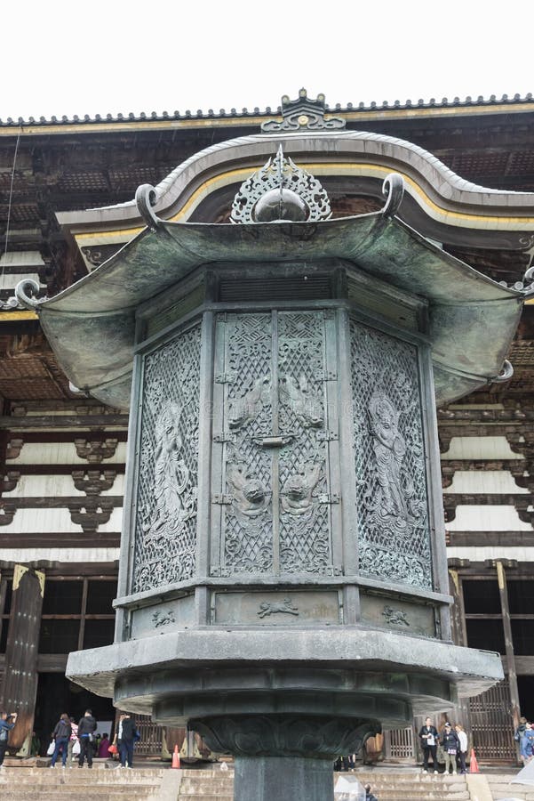 Восьмиугольное dai-ji Nara Япония башни TÅ фонарика стоковые фото